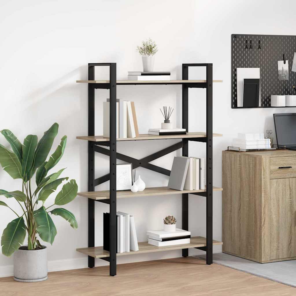 Bookshelf Sonoma Oak 100 x 33.5 x 140 cm Engineered Wood