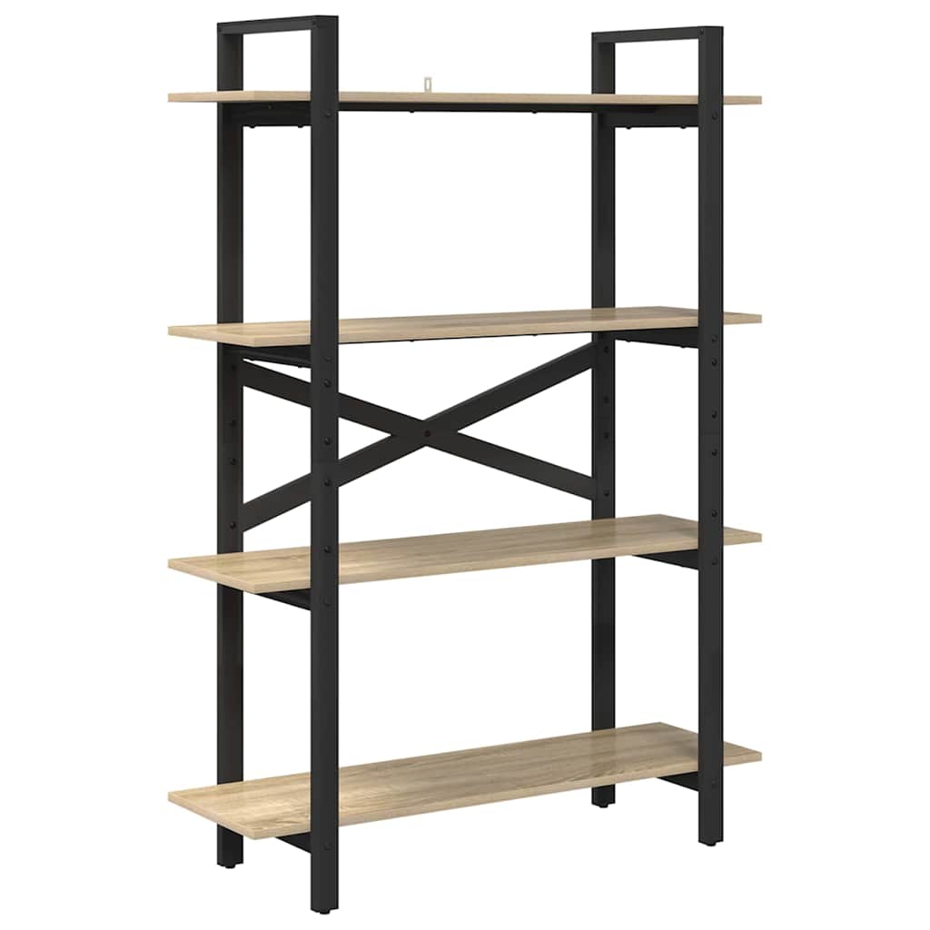 Bookshelf Sonoma Oak 100 x 33.5 x 140 cm Engineered Wood