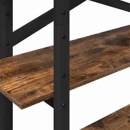 Bookshelf Smoked Oak 100 x 33.5 x 140 cm Engineered Wood