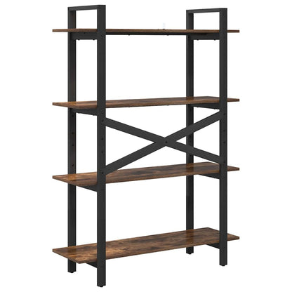 Bookshelf Smoked Oak 100 x 33.5 x 140 cm Engineered Wood