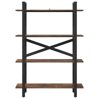 Bookshelf Smoked Oak 100 x 33.5 x 140 cm Engineered Wood