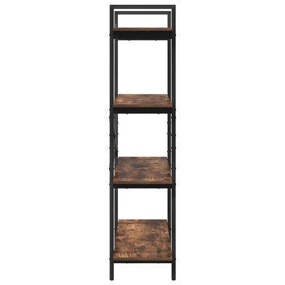 Bookshelf Smoked Oak 100 x 33.5 x 140 cm Engineered Wood