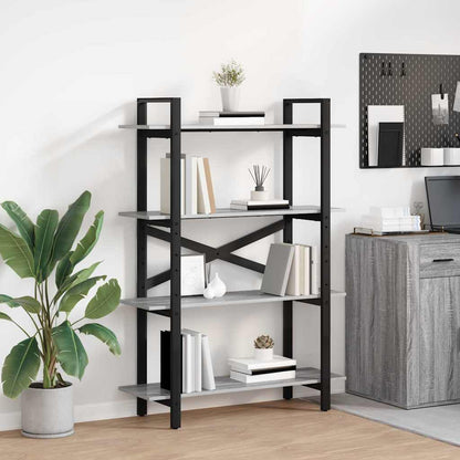 Bookshelf Grey Sonoma 100 x 33.5 x 140 cm Engineered Wood