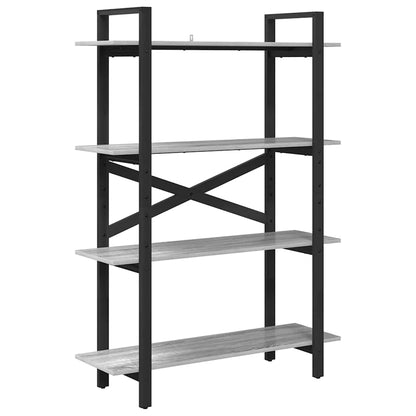 Bookshelf Grey Sonoma 100 x 33.5 x 140 cm Engineered Wood