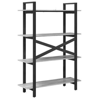 Bookshelf Grey Sonoma 100 x 33.5 x 140 cm Engineered Wood