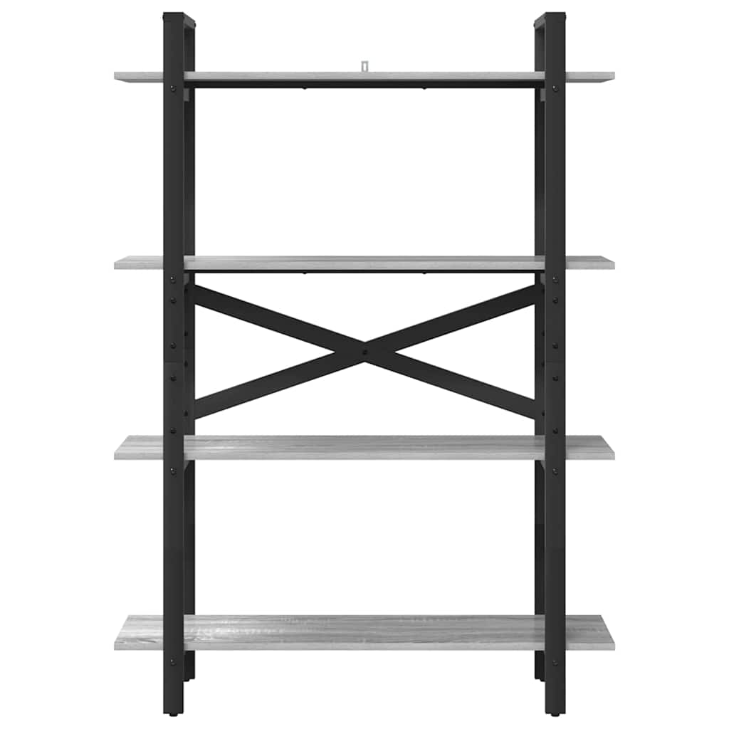 Bookshelf Grey Sonoma 100 x 33.5 x 140 cm Engineered Wood