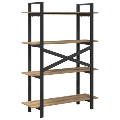 Bookshelf 4-Tier 100 x 33.5 x 140 cm Engineered Wood