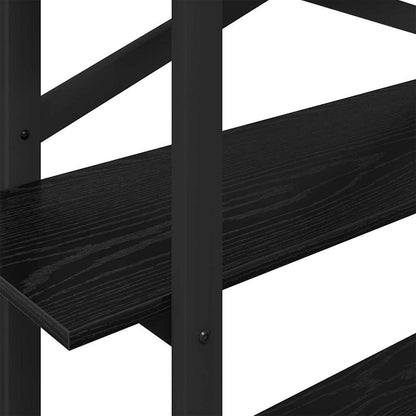 Bookshelf Black Oak 100 x 33.5 x 102 cm Engineered Wood