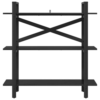 Bookshelf Black Oak 100 x 33.5 x 102 cm Engineered Wood