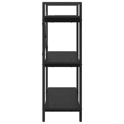 Bookshelf Black Oak 100 x 33.5 x 102 cm Engineered Wood