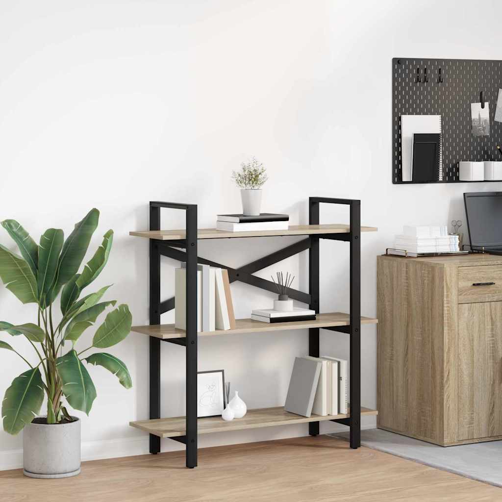 Bookshelf Sonoma Oak 100 x 33.5 x 102 cm Engineered Wood