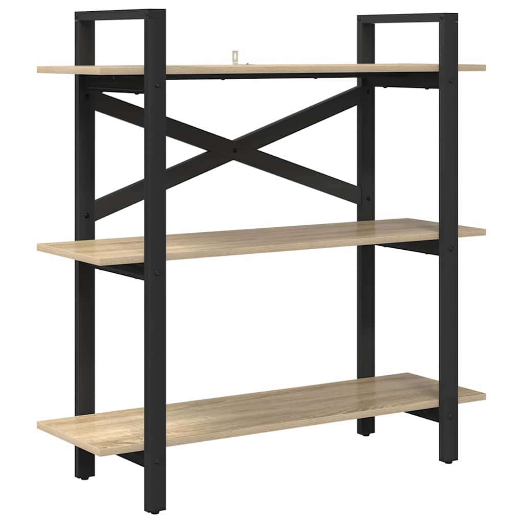 Bookshelf Sonoma Oak 100 x 33.5 x 102 cm Engineered Wood
