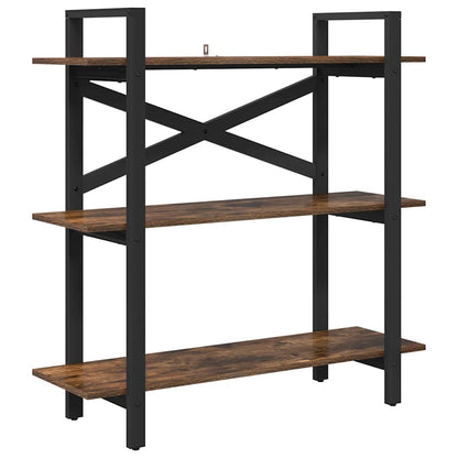 Bookshelf Smoked Oak 100 x 33.5 x 102 cm Engineered Wood