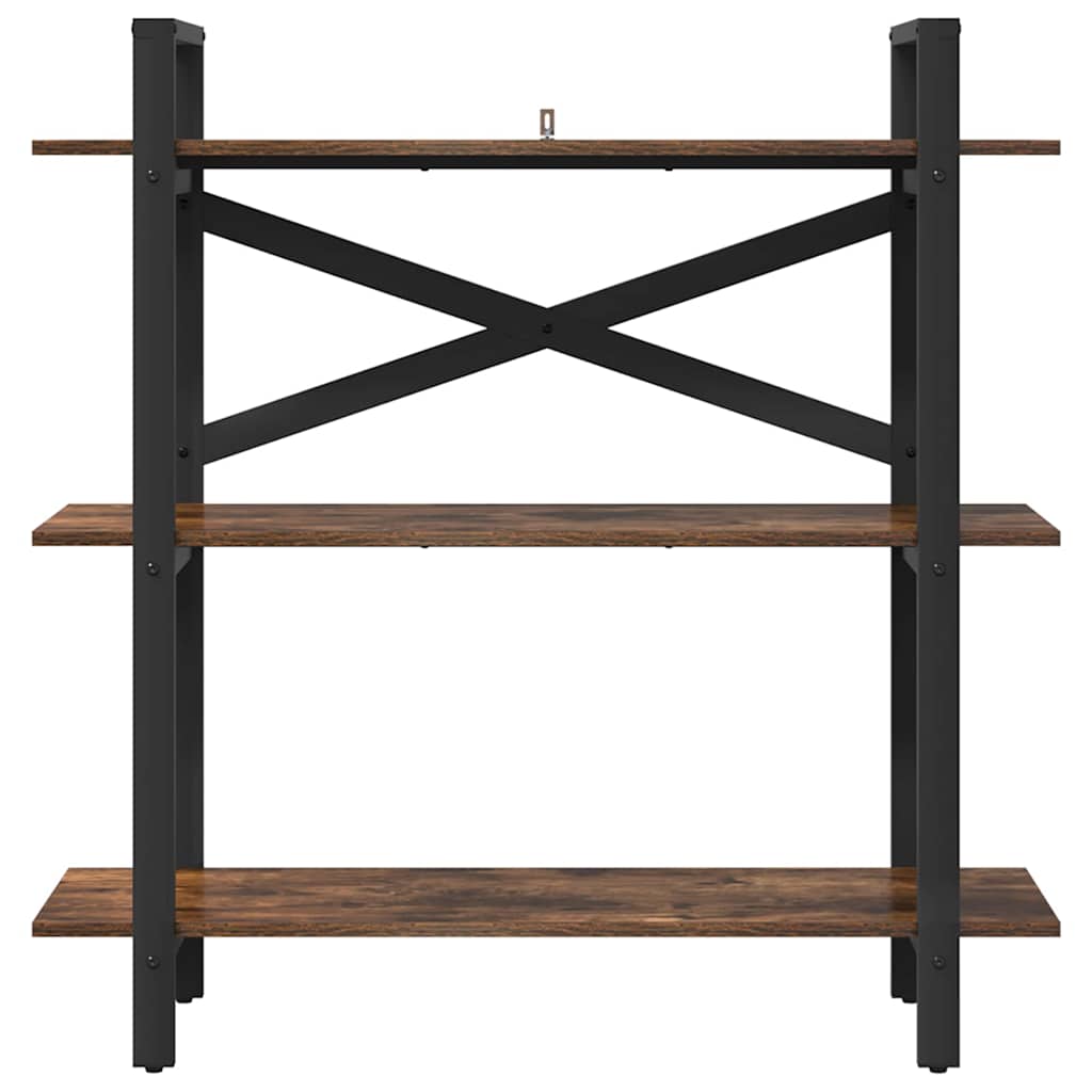 Bookshelf Smoked Oak 100 x 33.5 x 102 cm Engineered Wood