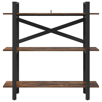 Bookshelf Smoked Oak 100 x 33.5 x 102 cm Engineered Wood
