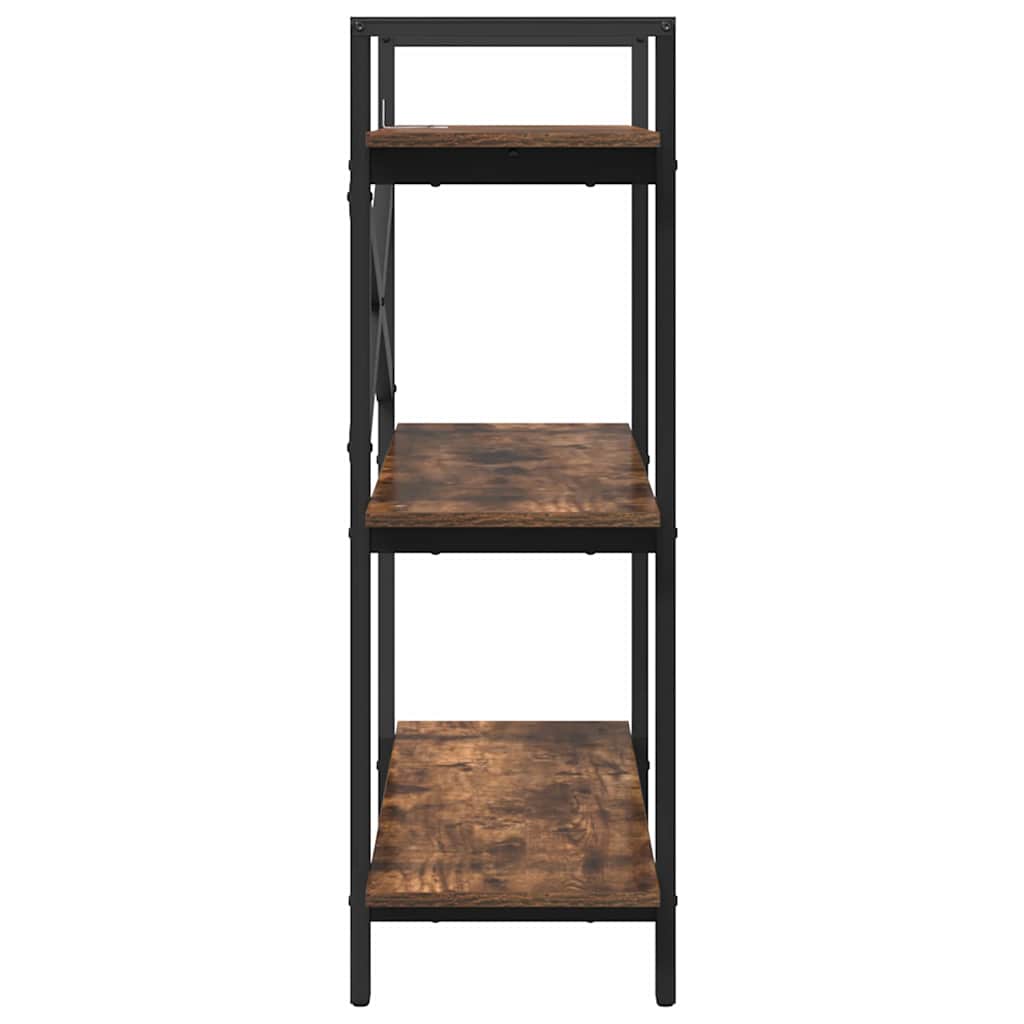 Bookshelf Smoked Oak 100 x 33.5 x 102 cm Engineered Wood