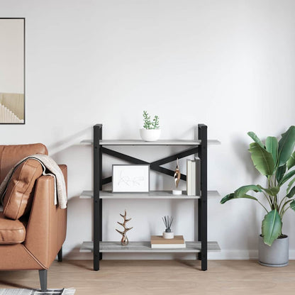 Bookshelf Grey Sonoma 100 x 33.5 x 102 cm Engineered Wood