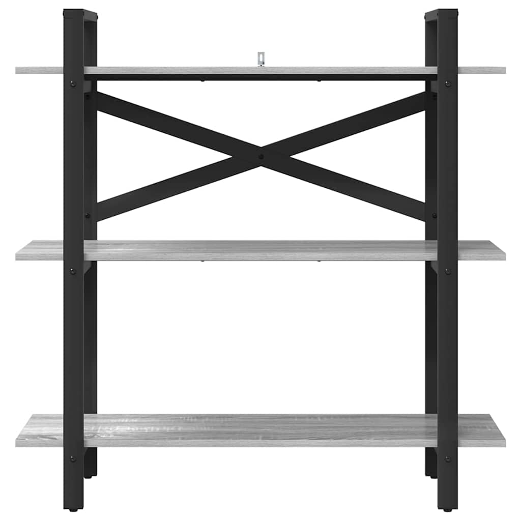Bookshelf Grey Sonoma 100 x 33.5 x 102 cm Engineered Wood