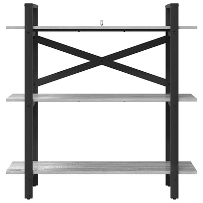 Bookshelf Grey Sonoma 100 x 33.5 x 102 cm Engineered Wood