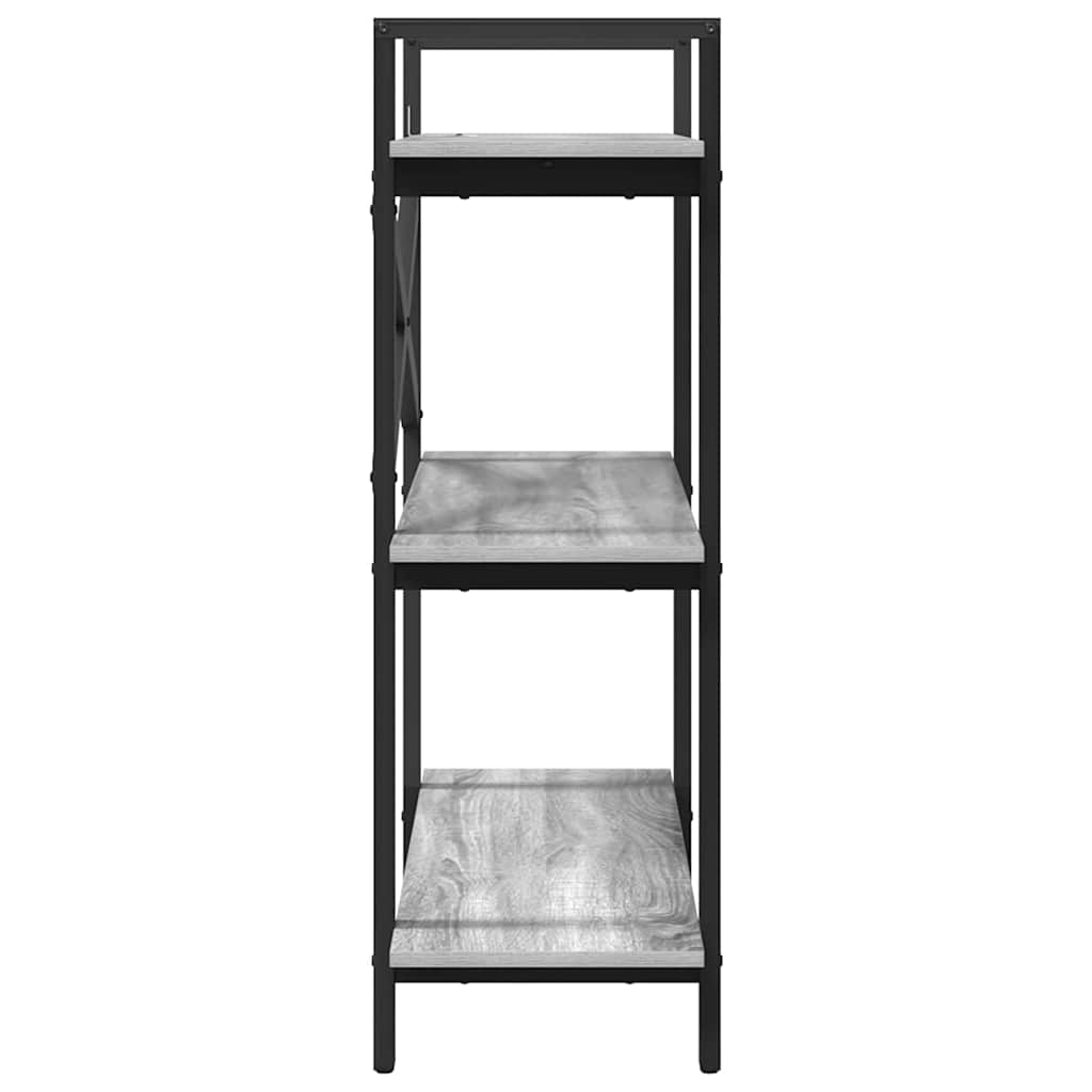 Bookshelf Grey Sonoma 100 x 33.5 x 102 cm Engineered Wood