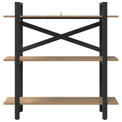 Bookshelf 3-Tier 100 x 33.5 x 102 cm Engineered Wood