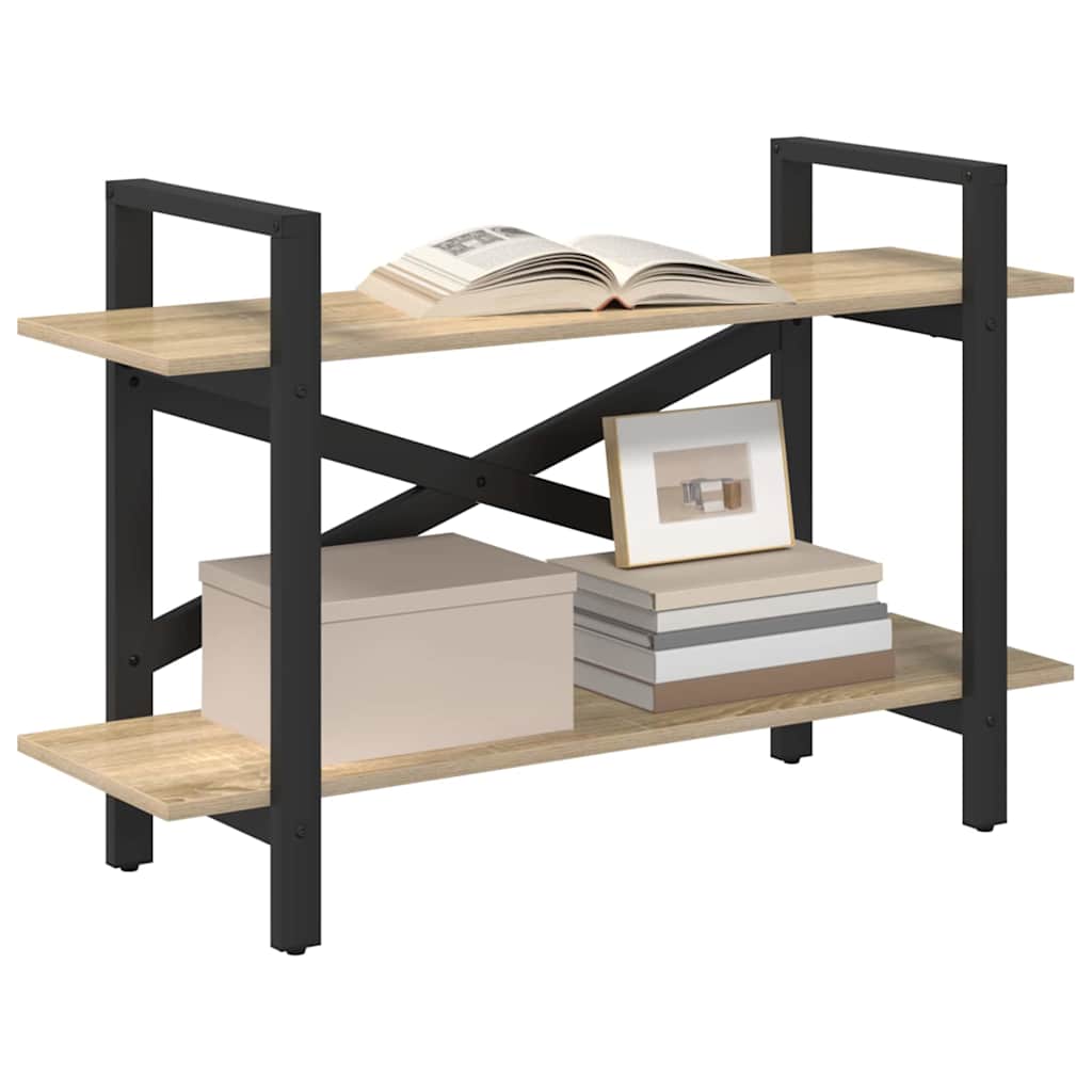 Bookshelf Sonoma Oak 100 x 33.5 x 64 cm Engineered Wood