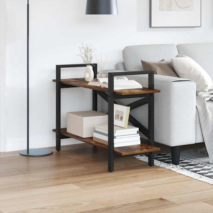 Bookshelf Smoked Oak 100 x 33.5 x 64 cm Engineered Wood