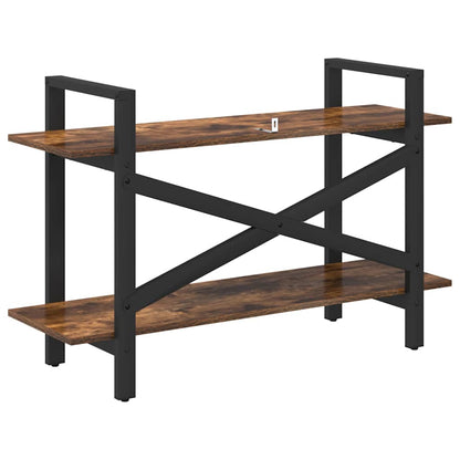 Bookshelf Smoked Oak 100 x 33.5 x 64 cm Engineered Wood