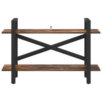 Bookshelf Smoked Oak 100 x 33.5 x 64 cm Engineered Wood