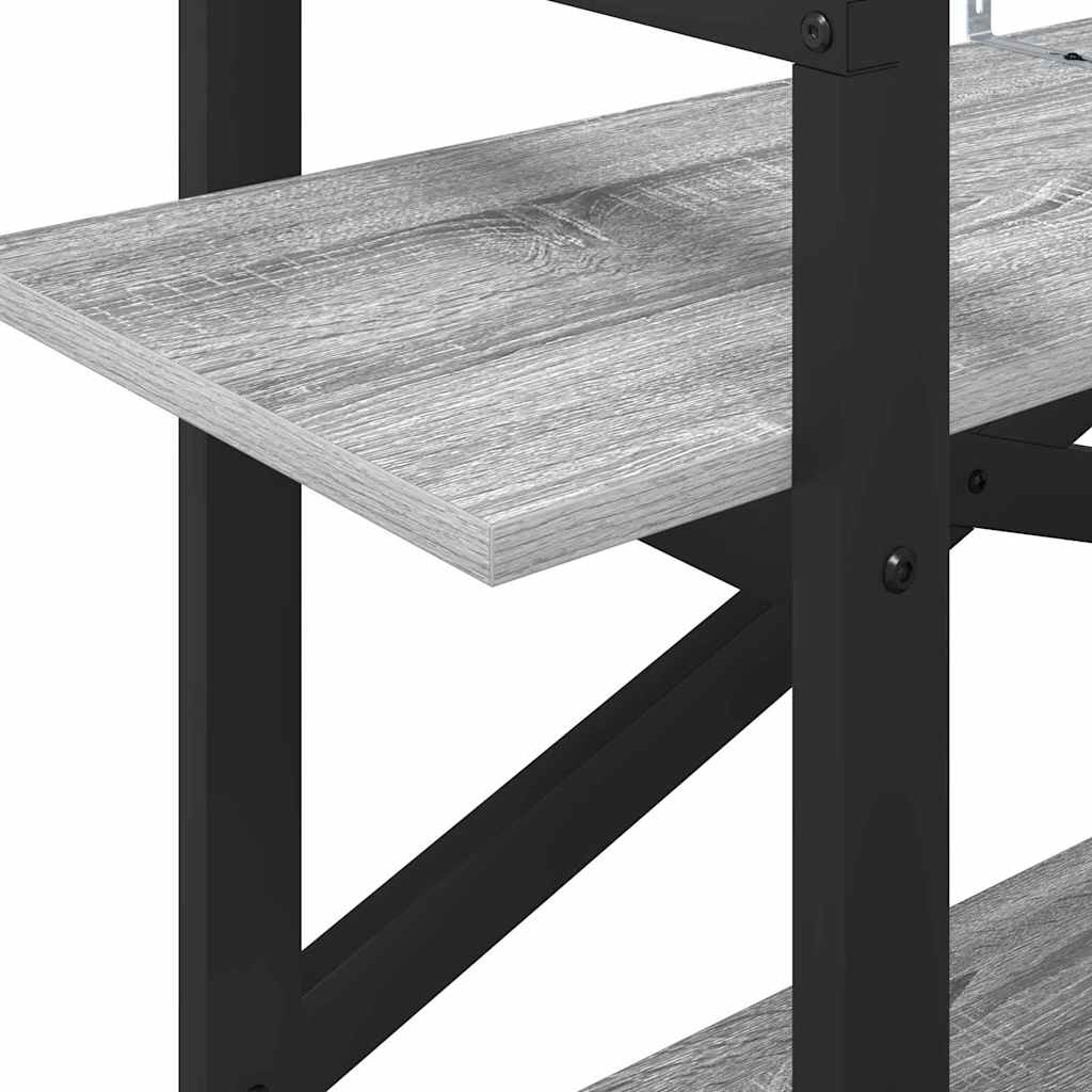 Bookshelf Grey Sonoma 100 x 33.5 x 64 cm Engineered Wood