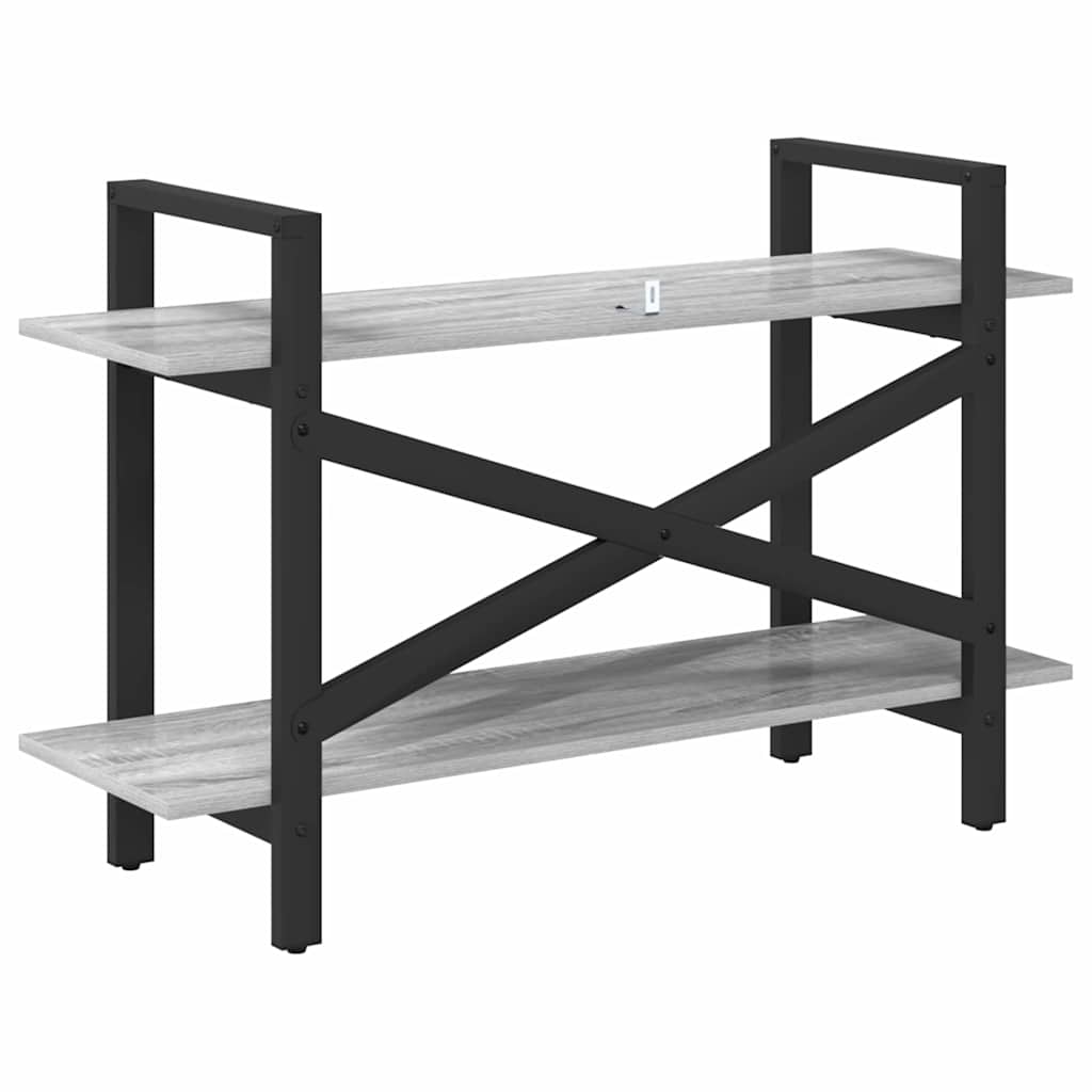 Bookshelf Grey Sonoma 100 x 33.5 x 64 cm Engineered Wood