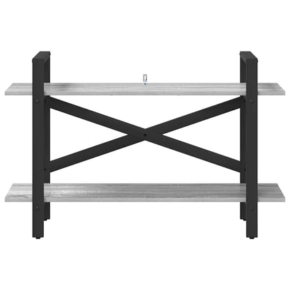 Bookshelf Grey Sonoma 100 x 33.5 x 64 cm Engineered Wood