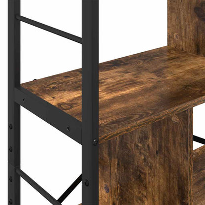 Bookshelf Smoked Oak 75 x 30 x 156 cm Engineered Wood