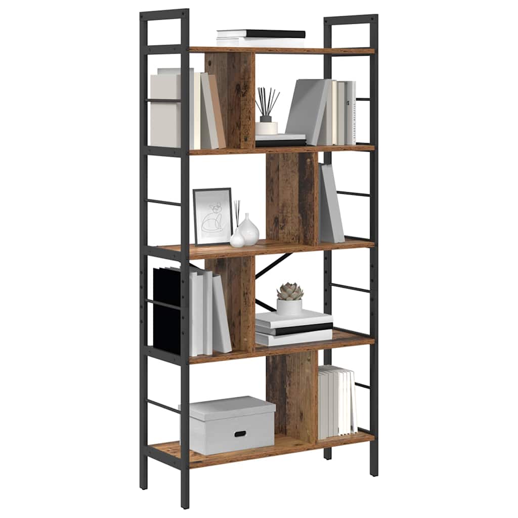 Bookshelf Old Wood 75 x 30 x 156 cm Engineered Wood
