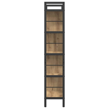 Bookshelf 9-Tier 75 x 30 x 156 cm Engineered Wood Artisan Oak