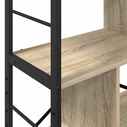Bookshelf Sonoma Oak 75 x 30 x 123.5 cm Engineered Wood