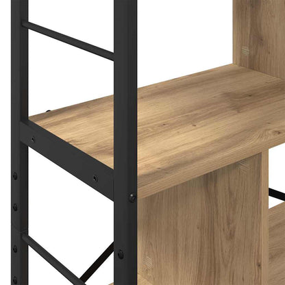 Bookshelf 7-Tier 75 x 30 x 123.5 cm Engineered Wood Artisan Oak