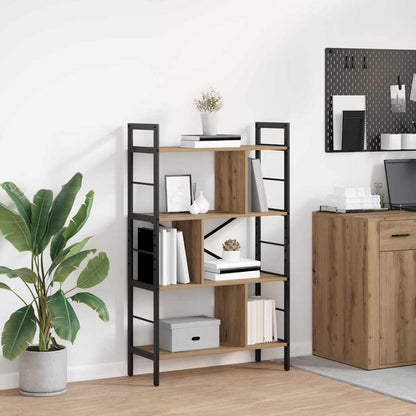 Bookshelf 7-Tier 75 x 30 x 123.5 cm Engineered Wood Artisan Oak