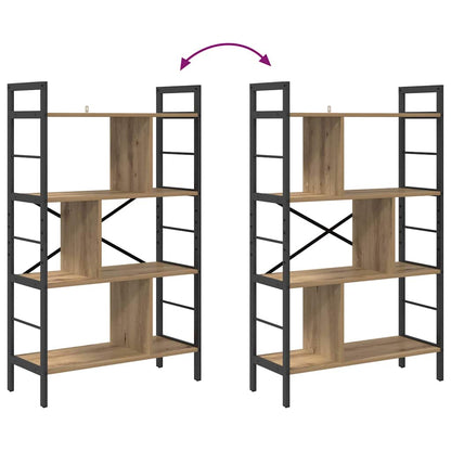 Bookshelf 7-Tier 75 x 30 x 123.5 cm Engineered Wood Artisan Oak