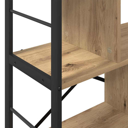 Bookshelf 5-Tier 75 x 30 x 91 cm Engineered Wood Artisan Oak