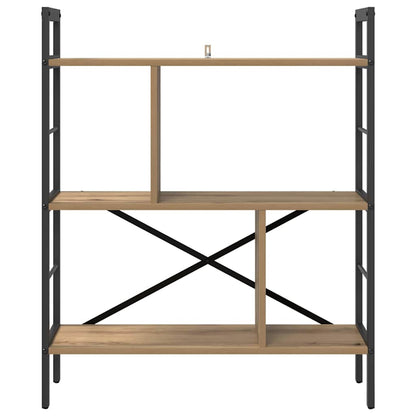 Bookshelf 5-Tier 75 x 30 x 91 cm Engineered Wood Artisan Oak