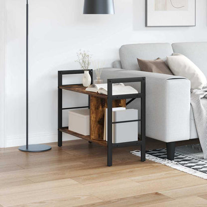 Bookshelf Smoked Oak 75 x 30 x 58.5 cm Engineered Wood