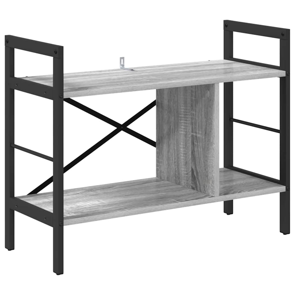 Bookshelf Grey Sonoma 75 x 30 x 58.5 cm Engineered Wood