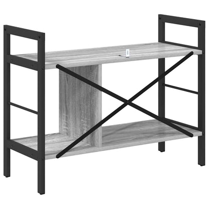Bookshelf Grey Sonoma 75 x 30 x 58.5 cm Engineered Wood