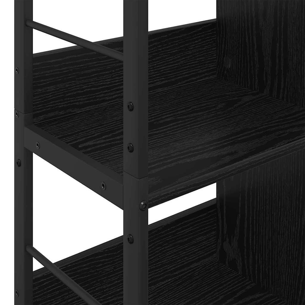 Bookshelf Black Oak 82 x 32 x 144.5 cm Engineered Wood
