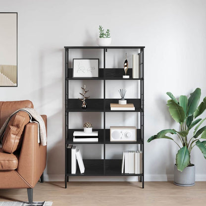 Bookshelf Black Oak 82 x 32 x 144.5 cm Engineered Wood