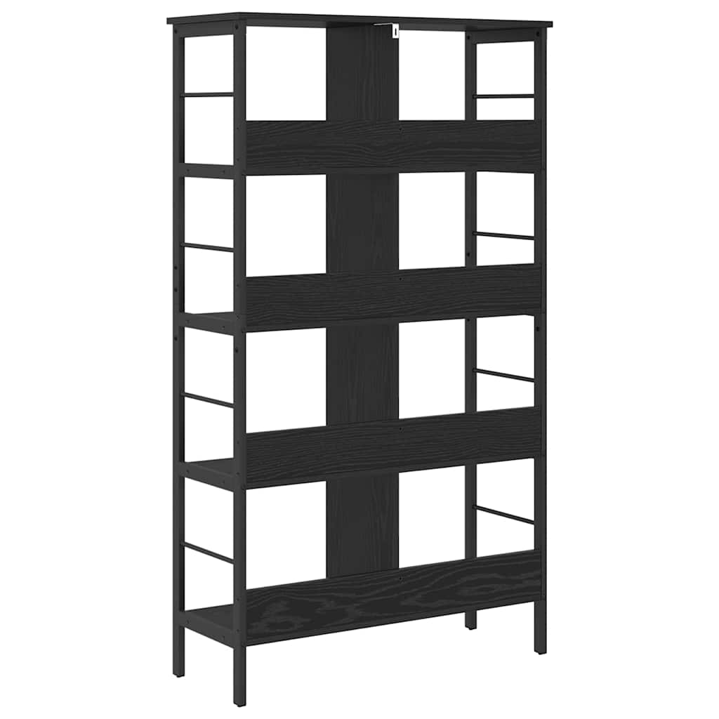 Bookshelf Black Oak 82 x 32 x 144.5 cm Engineered Wood