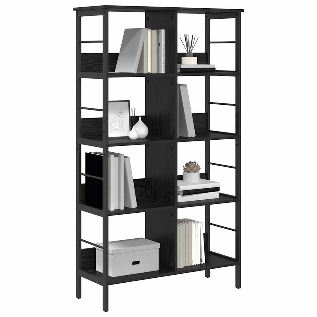 Bookshelf Black Oak 82 x 32 x 144.5 cm Engineered Wood