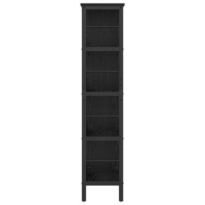 Bookshelf Black Oak 82 x 32 x 144.5 cm Engineered Wood