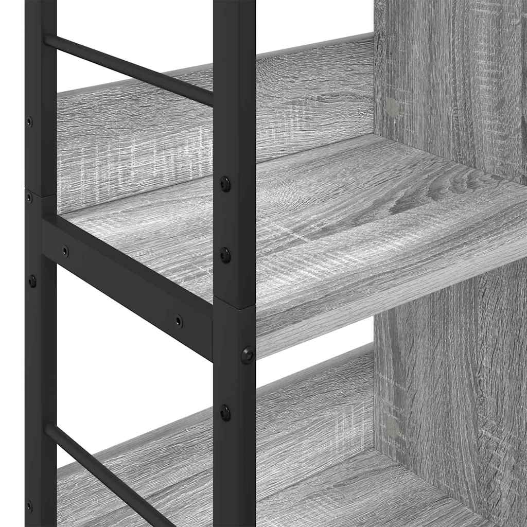Bookshelf Grey Sonoma 82 x 32 x 144.5 cm Engineered Wood